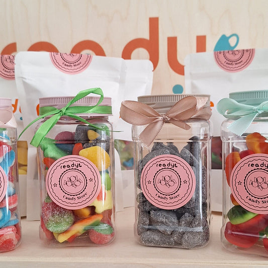 Barattolo di Caramelle Gommose - Esplosione di Gusto e Colore
