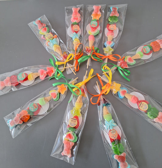 Spiedini di Caramelle Gommose – Il tocco dolce per ogni evento! 🍭10 pezzi