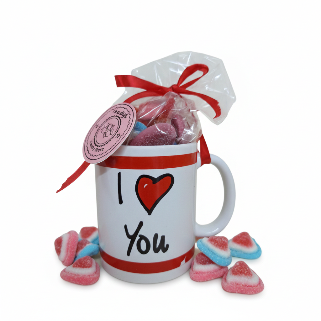 Tazza di San Valentino con Caramelle Gommose a Cuore ❤️🍬