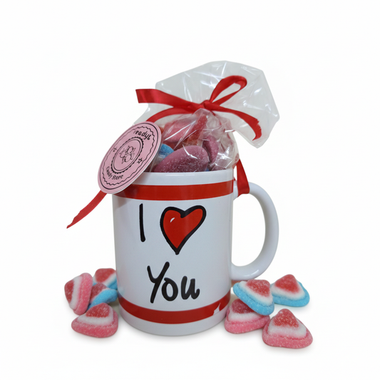 Tazza di San Valentino con Caramelle Gommose a Cuore ❤️🍬